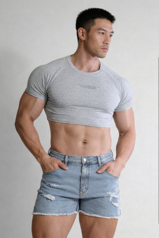 Muscle-Fit Crop Tee - Free Verse