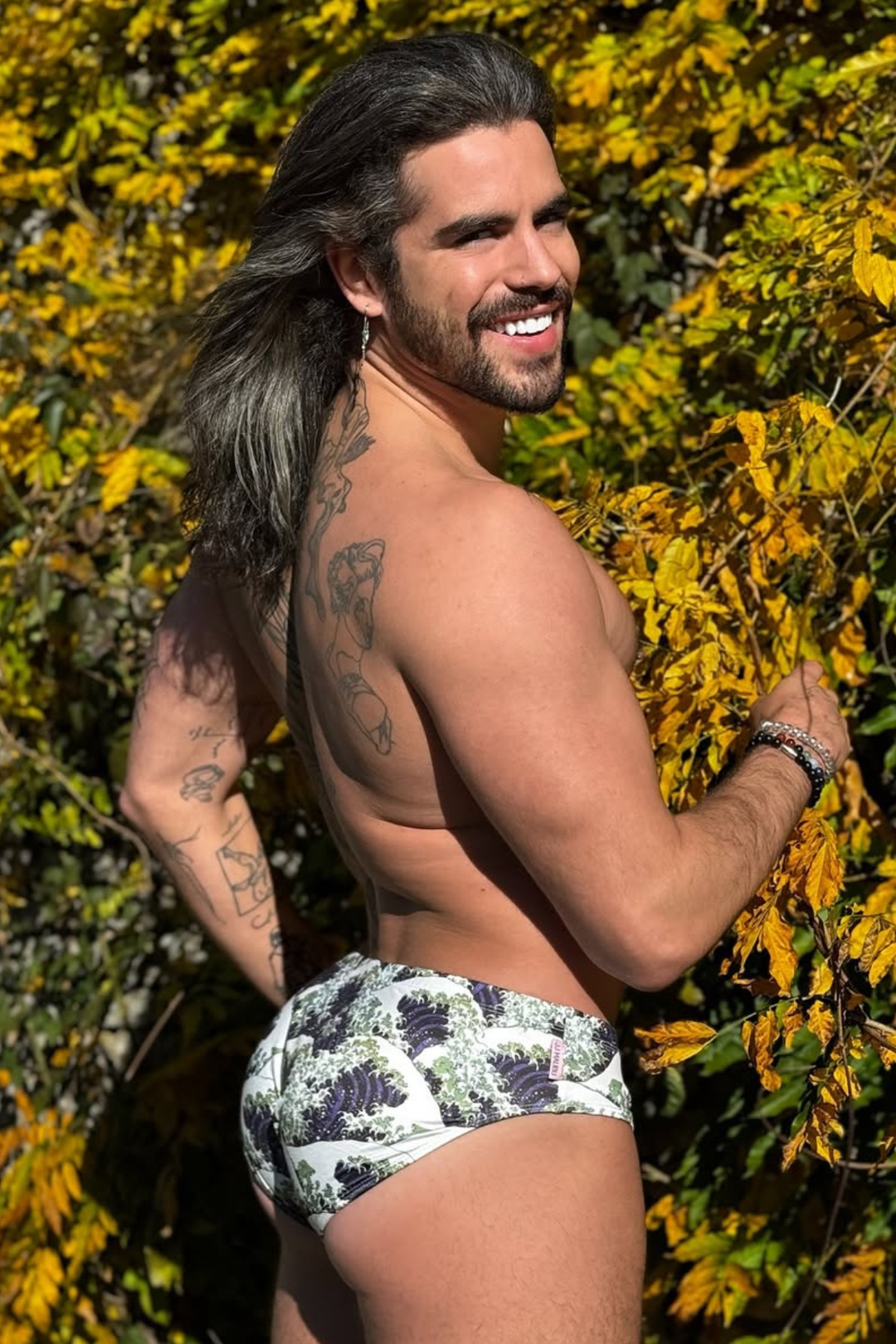 Wet-N-Wild Swim Briefs - Crashing Waves