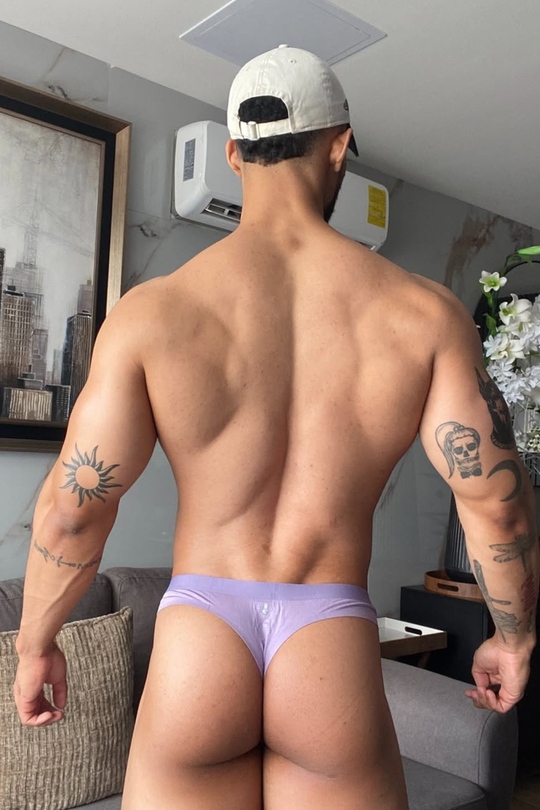 Premium Modal Athletic Thong - Purple