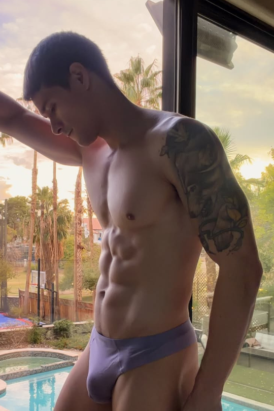 Premium Modal Athletic Thong - Purple