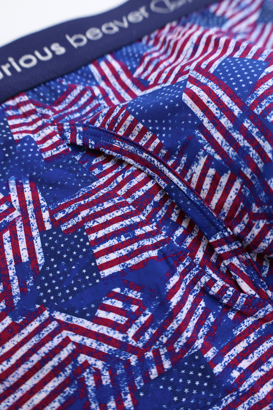 Men's Boxer Briefs - USA Flag