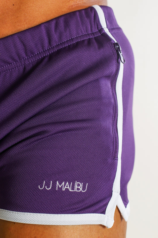 For-the-Night 2" Gym Short Shorts with Drawstring - Dark Plum