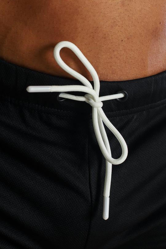 For-the-Night 2" Gym Short Shorts with Drawstring - Obsidian Black