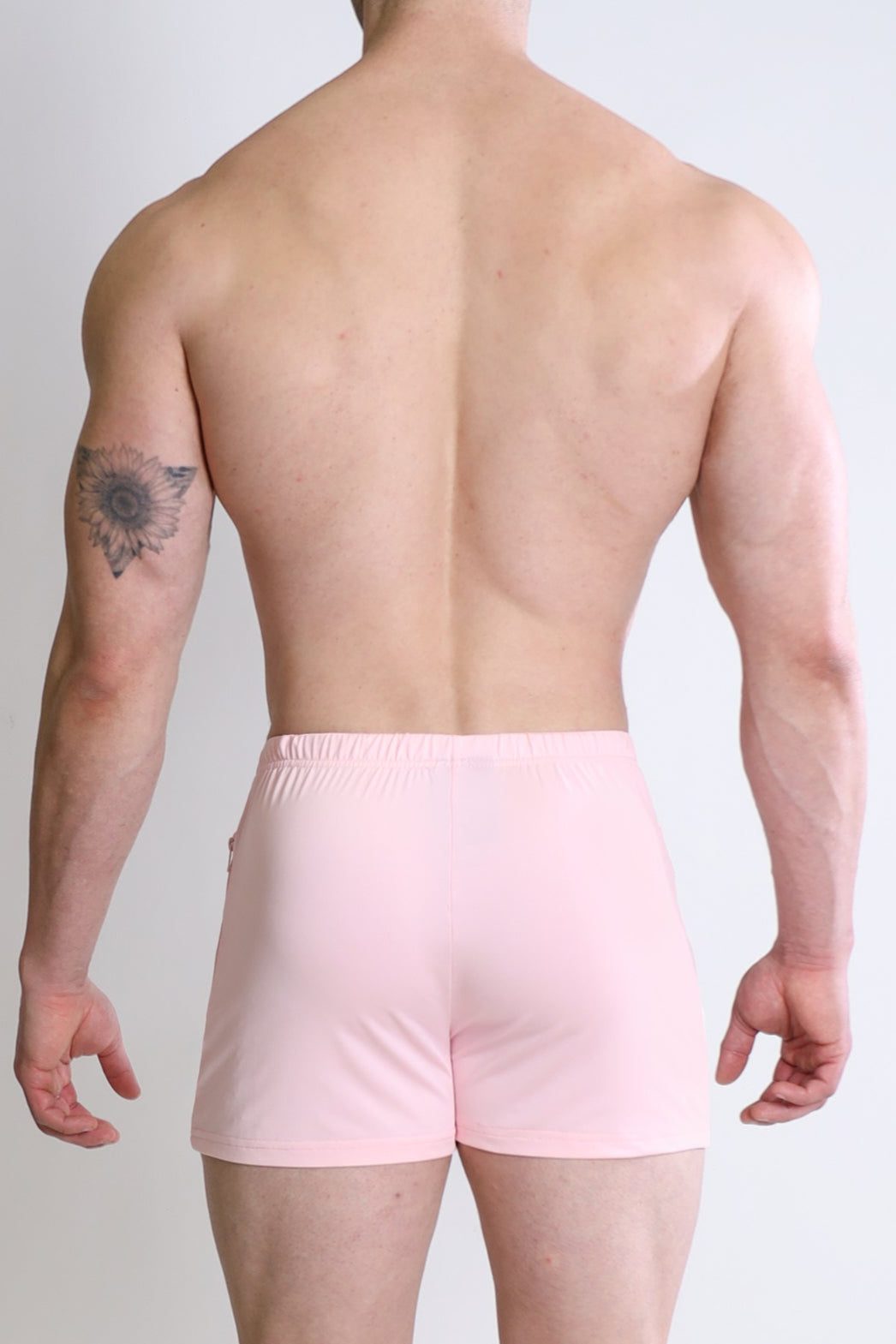 Karma 2" Short Shorts with Zipper Pockets - Baby Pink