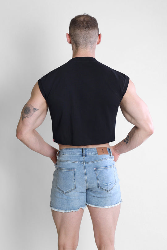 Escapism Muscle-Fit Crop Tank - Puta