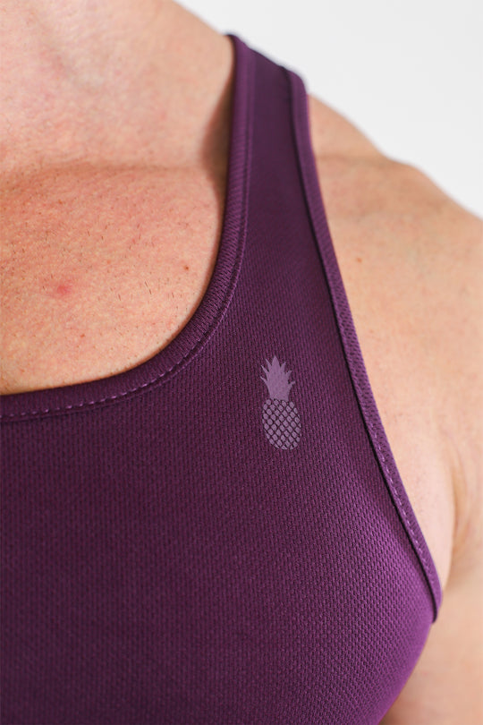 JJ Dry-Cool Crop Tank Top- Purple