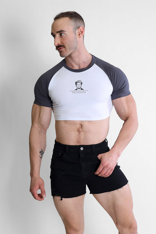 Muscle-Fit Crop Tee - Rebel Bloom