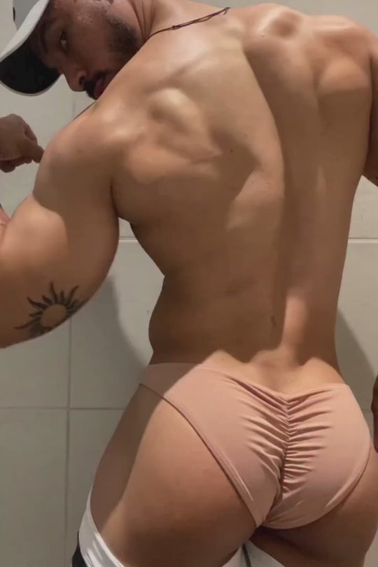 Classic Scrunch-Butt Swim Briefs - Nude Pink
