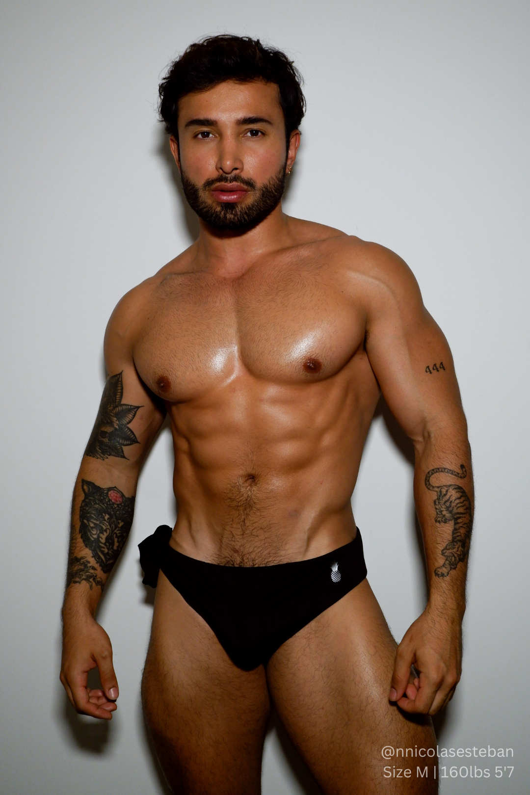 Side-Tie Swim Briefs - Obsidian